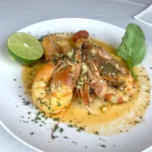 Gambas sautées à l'ail et au persil